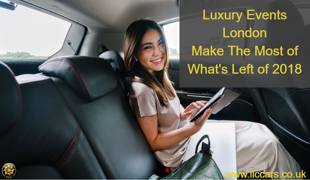 luxury events london guest in a chauffeured car